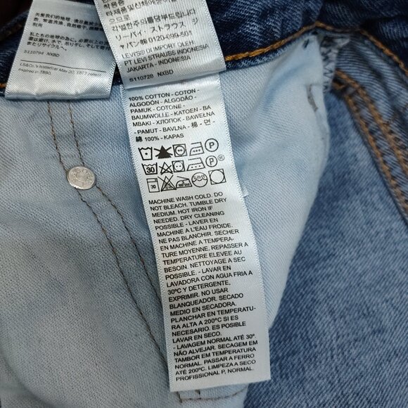 Levi's 550 Relaxed Fit Jeans W38 L29 High Rise 100% Cotton Denim Vintage Style - Picture 6 of 7